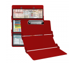 WhiteCoat Clipboard® Trifold - Red Food Industry Edition